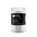 25g jar of Clear Shimmer edible drink glitter with a black label and white text on a clear plastic container.