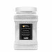 1lb jar of Clear Shimmer Brew Glitter edible drink dust with a black label and white screw-top lid.
