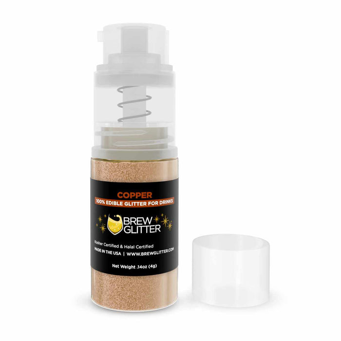 Copper Beverage Glitter Mini Spray Pump - Wholesale-Wholesale_Case_Brew Glitter 4g Pump-bakell