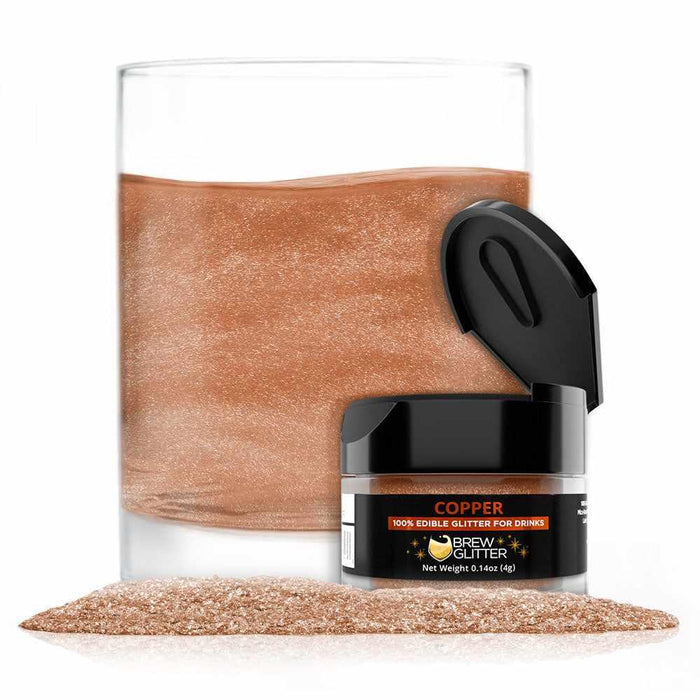 Copper Drink Glitter | 4g Jar | Brew Glitter-Google Feed_Brew Glitter-bakell