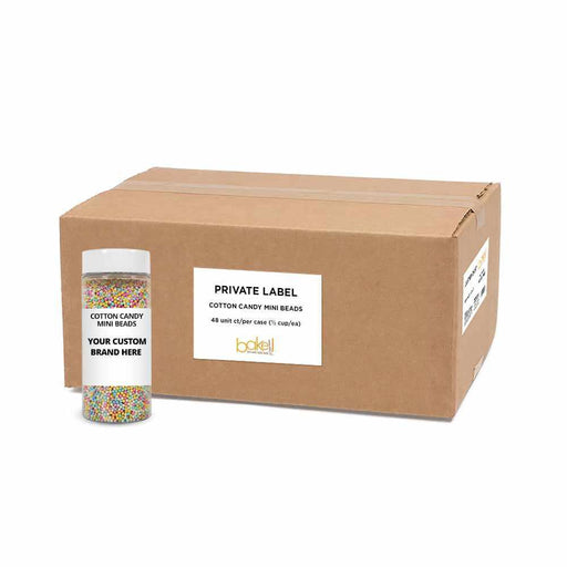 Cotton Candy Mini Sprinkle Beads | Private Label (48 units per/case)-Private Label_Sprinkles-bakell