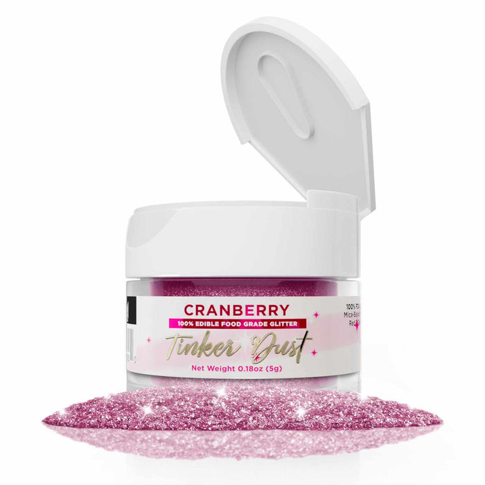 Cranberry Edible Glitter | Tinker Dust® 5 Grams-Tinker Dust_5G_Google Feed-bakell