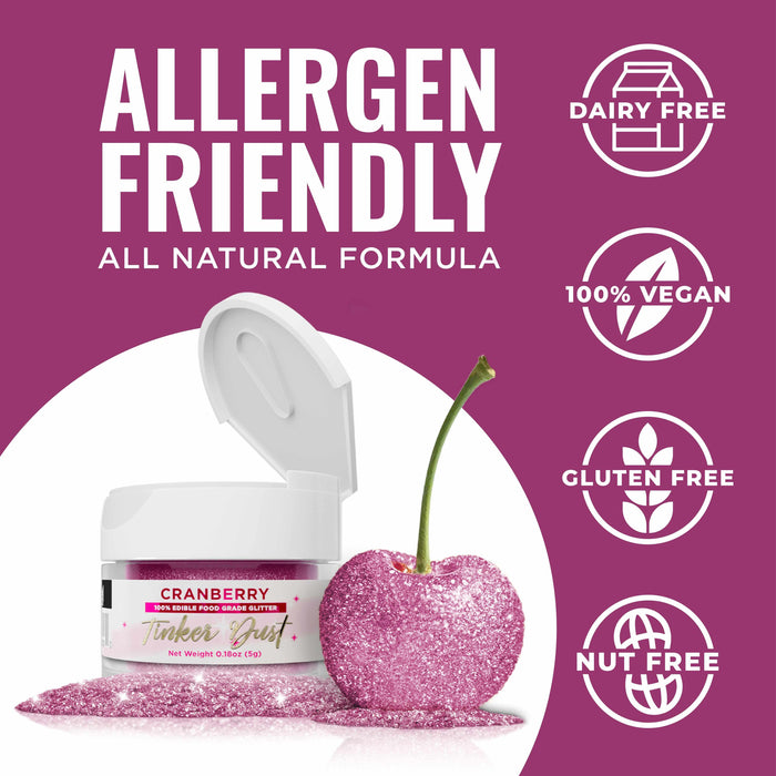 Cranberry Tinker Dust® Glitter | 4g Spray Pump Private Label-Private Label_Tinker Dust_Mini Pump-bakell