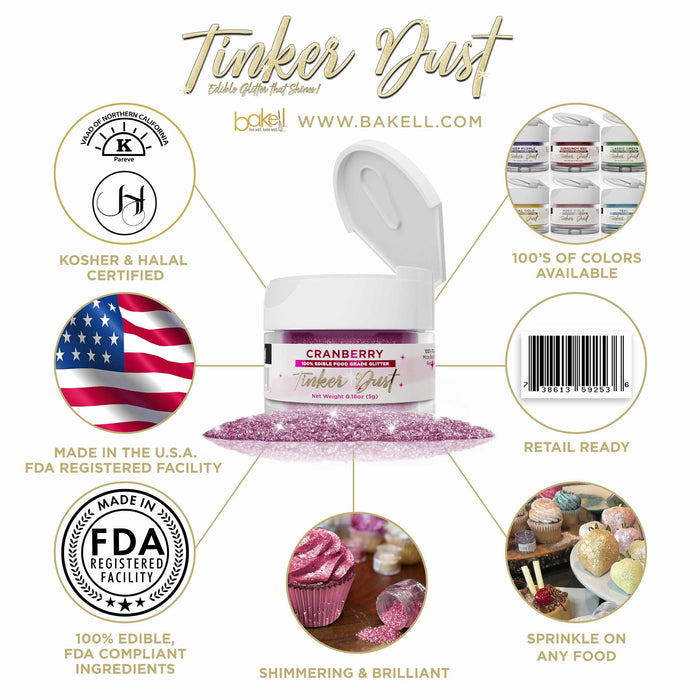 Cranberry Tinker Dust Glitter Wholesale | Bakell