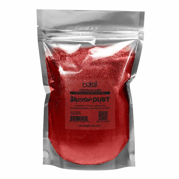 Crimson Red Ultrafine Metallic Craft Glitter Dazzler Dust | Premium Polyester Non-Toxic | Bakell-B2C_Dazzler Dust-bakell