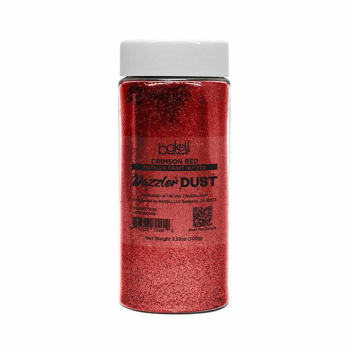 Crimson Red Ultrafine Metallic Craft Glitter Dazzler Dust | Premium Polyester Non-Toxic | Bakell-B2C_Dazzler Dust-bakell