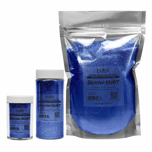 Dark Blue Sapphire Ultrafine Metallic Craft Glitter Dazzler Dust | Premium Polyester Non-Toxic | Bakell-B2C_Dazzler Dust-bakell