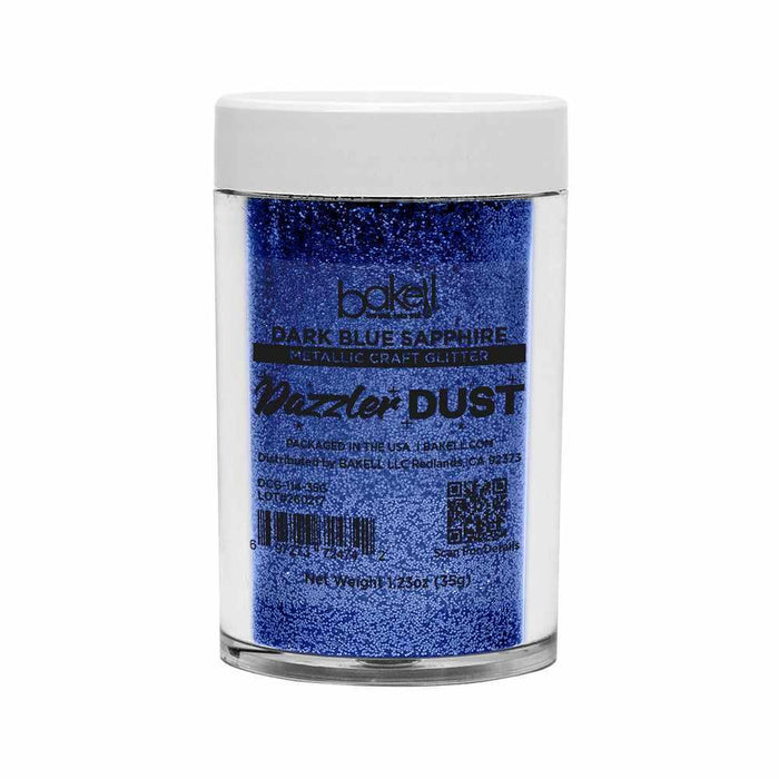 Dark Blue Sapphire Ultrafine Metallic Craft Glitter Dazzler Dust | Premium Polyester Non-Toxic | Bakell-B2C_Dazzler Dust-bakell