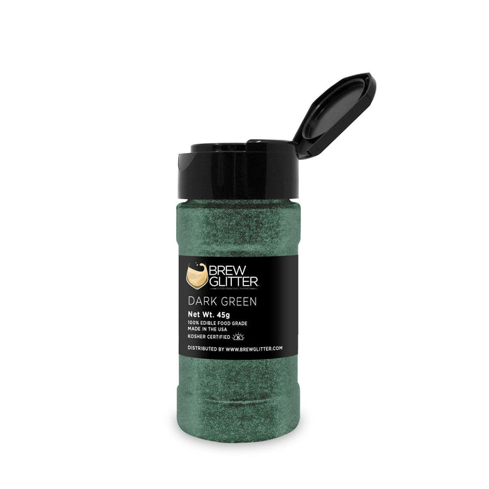 Dark Green Glitter for Coffee, Cappuccinos & Lattes | Bakell.com