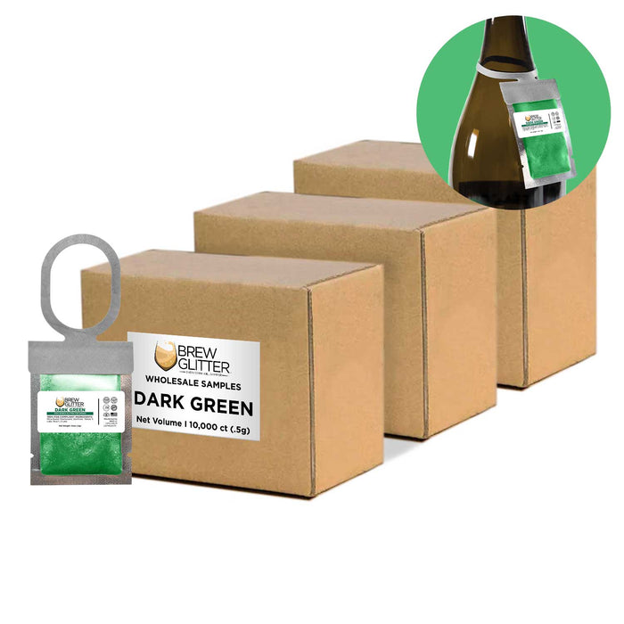 Dark Green Wholesale Brew Glitter Hang Tags  Neckers | Bakell