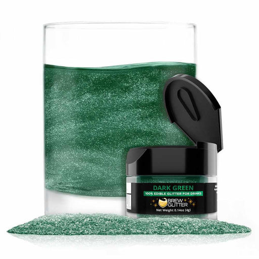 Dark Green Edible Glitter Dust for Drinks | Brew Glitter®-Google Feed_Brew Glitter-bakell