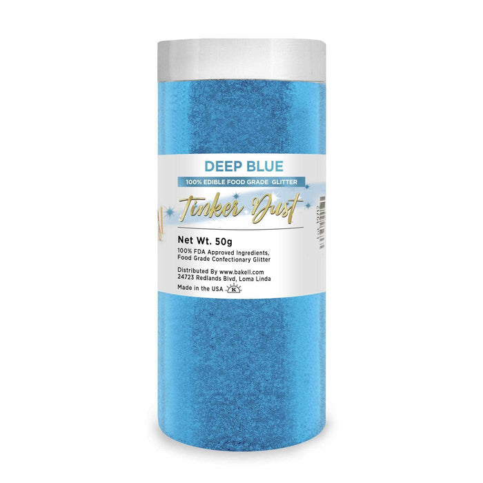 Shop Deep Blue Edible Glitter Tinker Dust, 5g Jar | Bakell