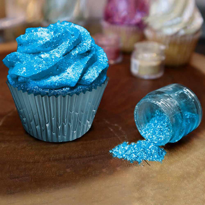 Shop Deep Blue Edible Glitter Tinker Dust, 5g Jar | Bakell