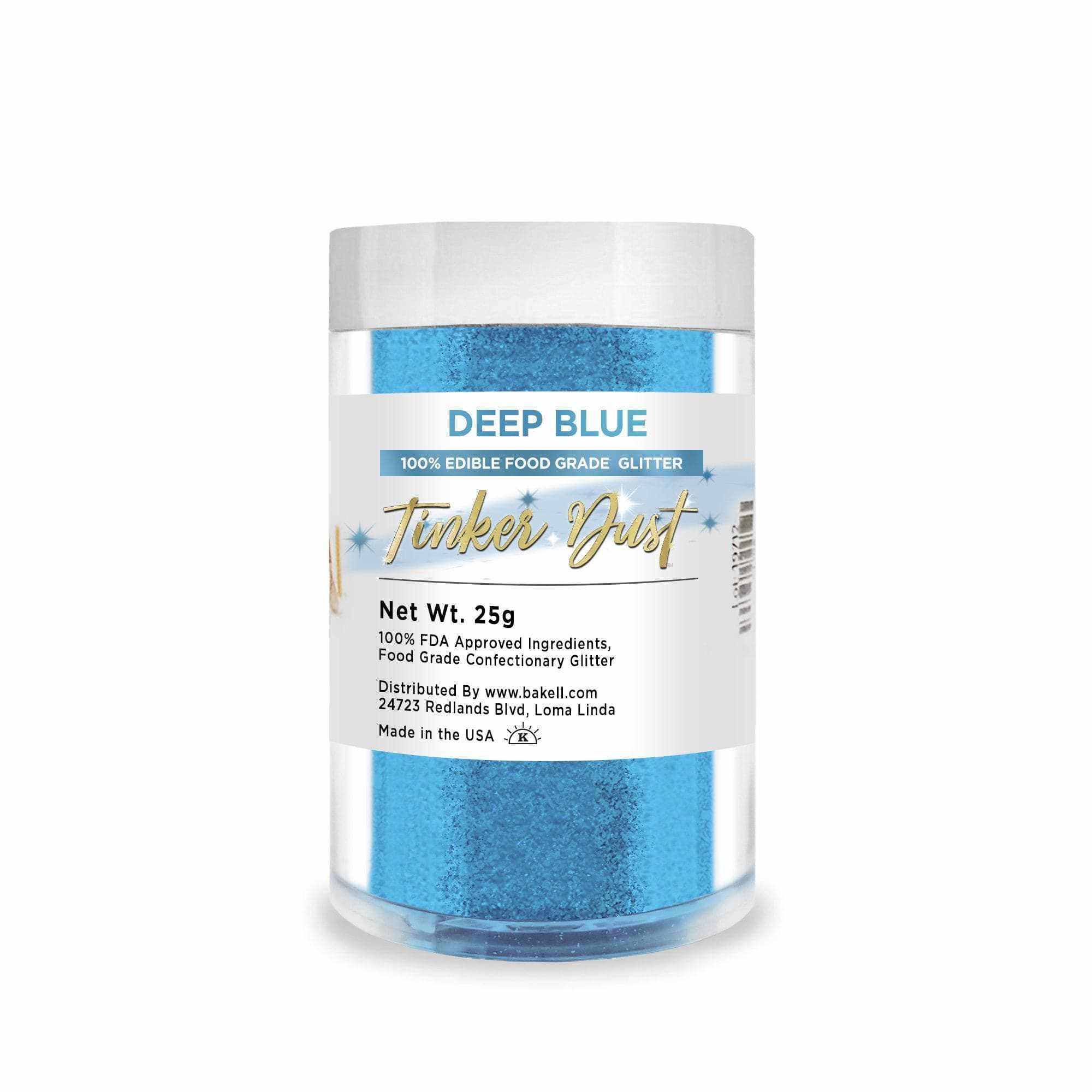 Shop Deep Blue Edible Glitter Tinker Dust, 5g Jar | Bakell