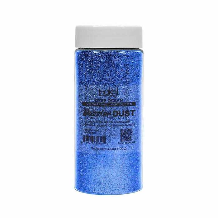 Deep Ocean Blue Ultrafine Holographic Craft Glitter Dazzler Dust | Premium Polyester Non-Toxic | Bakell-B2C_Dazzler Dust-bakell