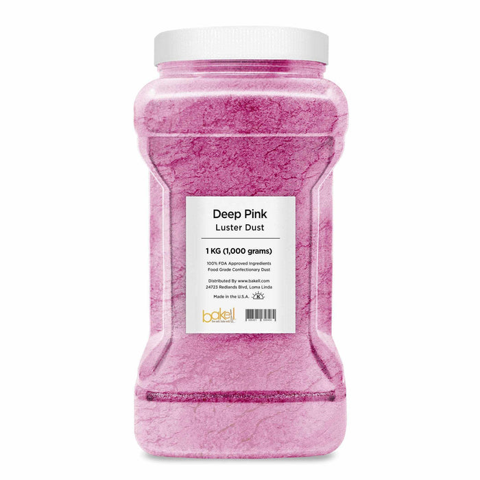 Deep Pink Luster Dust | 100% Edible & Kosher Pareve | Wholesale | Bakell.com