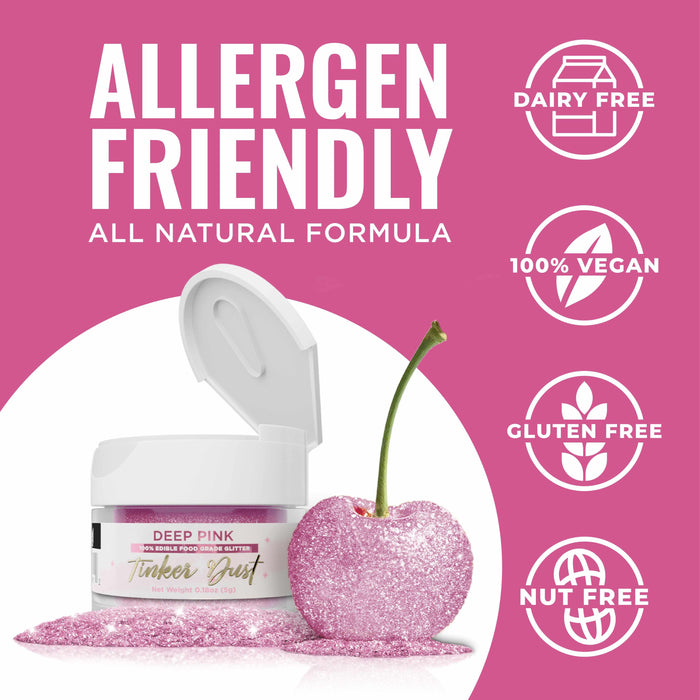 Deep Pink Tinker Dust® Glitter | Bulk Size-Bulk_Tinker Dust-bakell