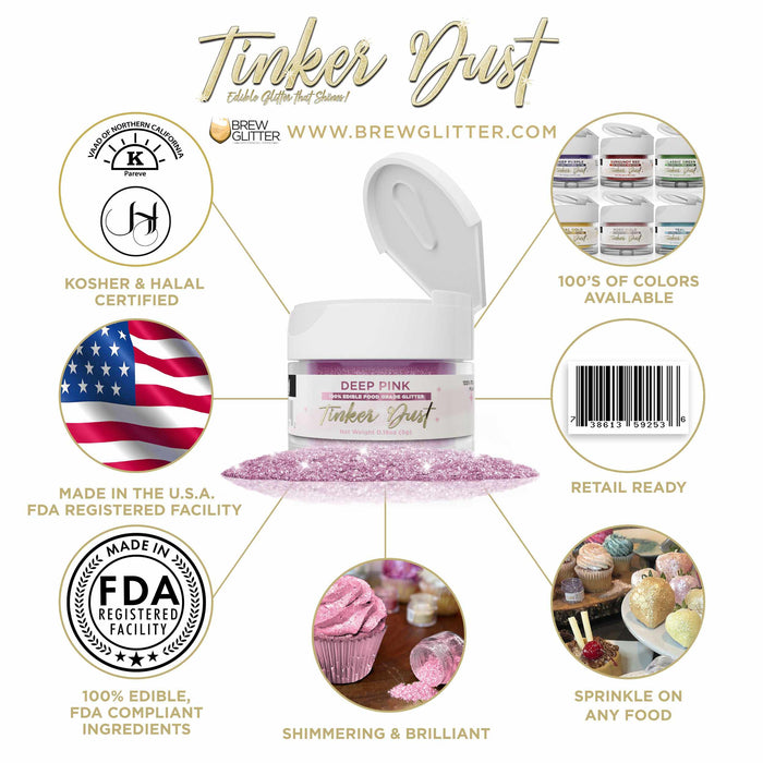 Deep Pink Tinker Dust® Glitter | Wholesale-Wholesale_Case_Tinker Dust-bakell