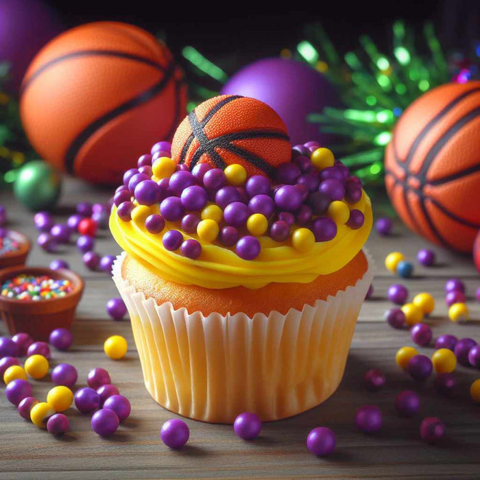 Cupcake covered in Deep Purple Krazy Sprinkles