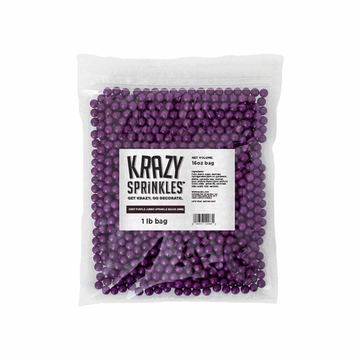 Deep Purple 8mm Beads Sprinkl | Krazy Sprinkles | Bakell