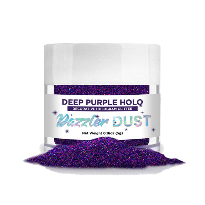 Deep Purple Holo Dazzler Dust® 5 Gram Jar-Dazzler Dust_5G_Google Feed-bakell