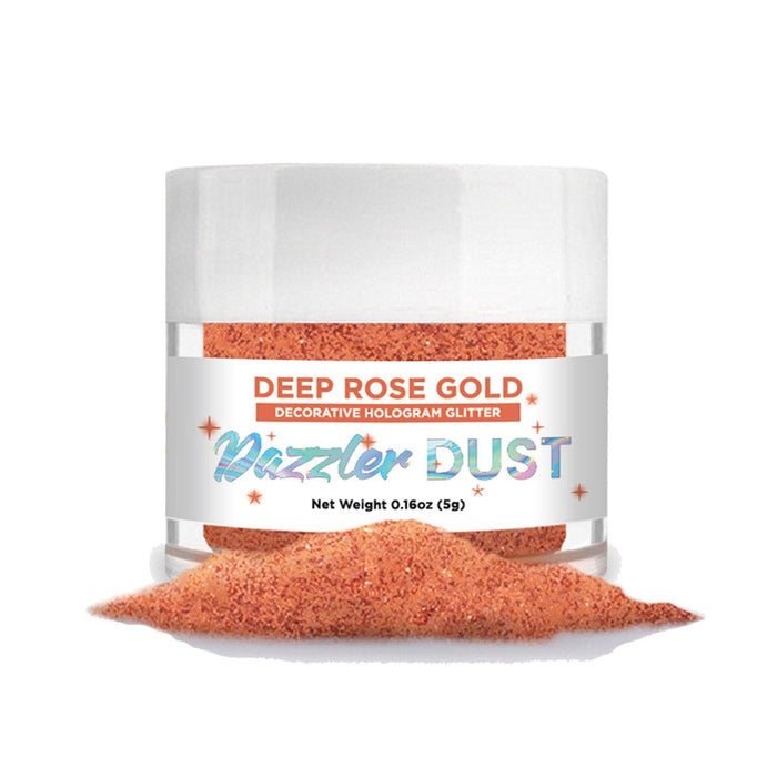 Deep Rose Gold Dazzler Dust® 5 Gram Jar-Dazzler Dust_5G_Google Feed-bakell