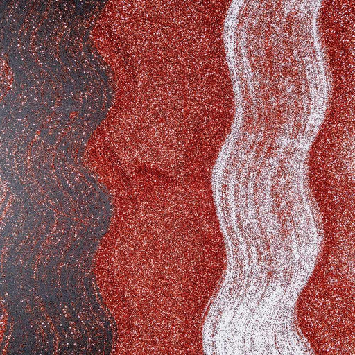 Deep Rose Gold Ultrafine Metallic Craft Glitter Dazzler Dust, with white and dark rose gold accents.