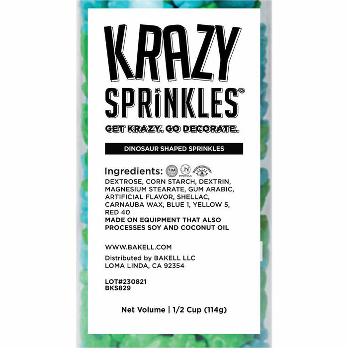Dinosaur Shaped Sprinkles-Krazy Sprinkles_HalfCup_Google Feed-bakell