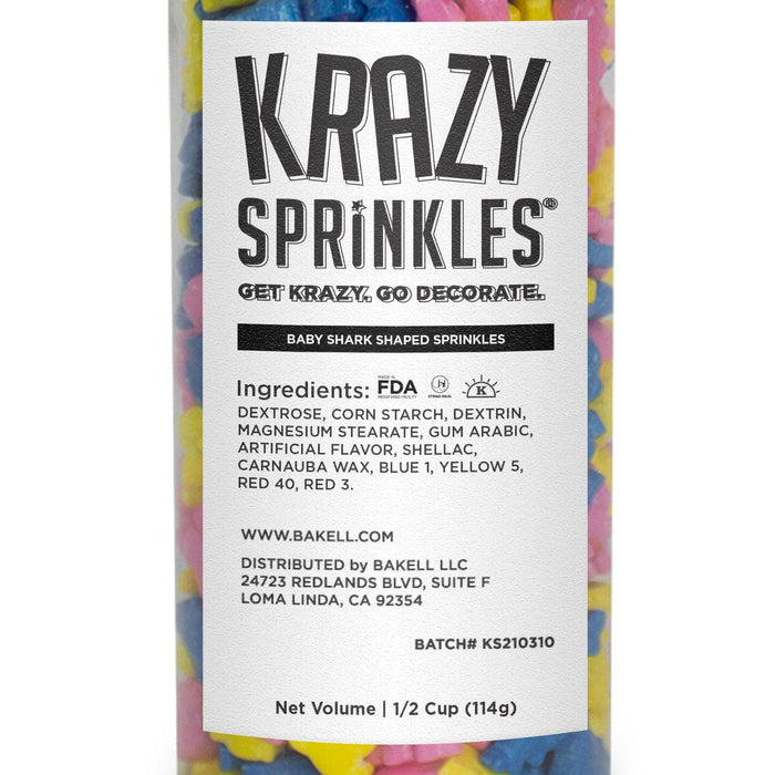 Baby Shark Shaped Sprinkles – Krazy Sprinkles® Bakell.com