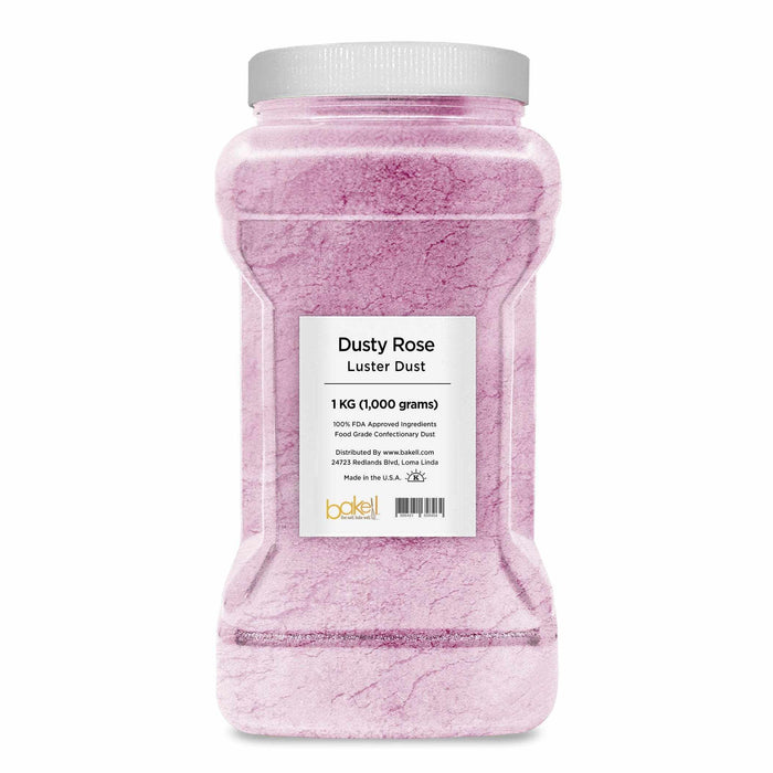 Dusty Rose Pink Edible Pearlized Luster Dust | Bakell
