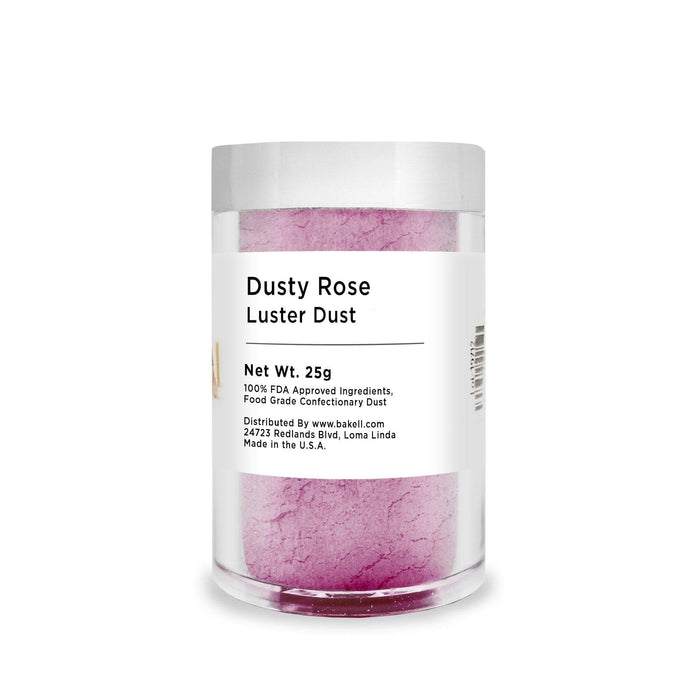 Dusty Rose Pink Edible Pearlized Luster Dust | Bakell