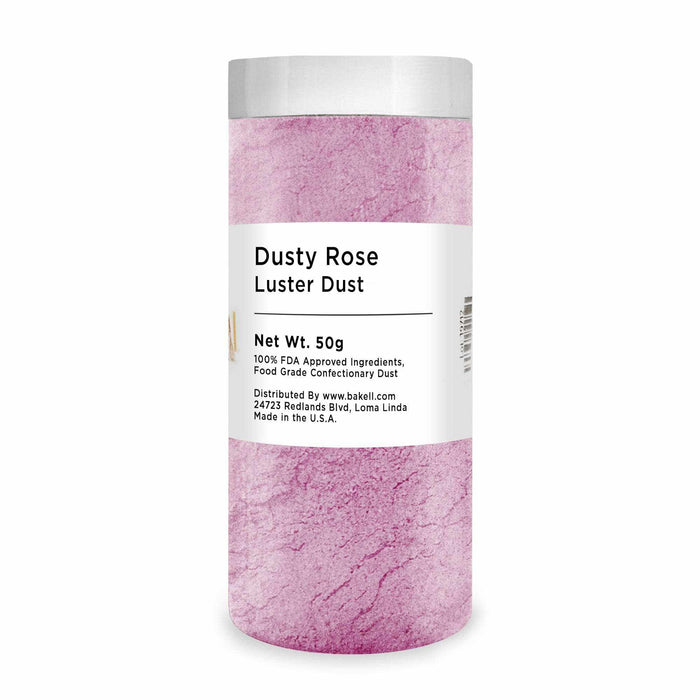 Dusty Rose Pink Edible Pearlized Luster Dust | Bakell