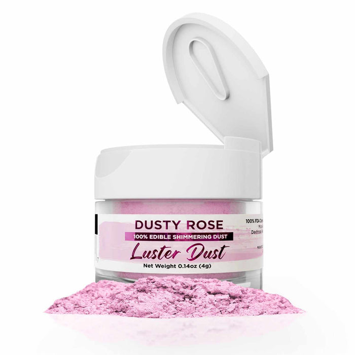 Dusty Rose Luster Dust Edible | Bakell-Luster Dusts-bakell