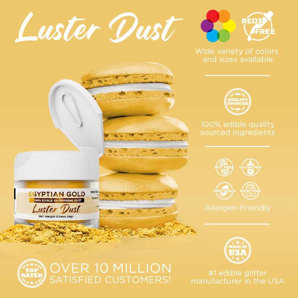 Egyptian Gold Luster Dust 4 Gram Jar-Google Feed_Luster Dust-bakell