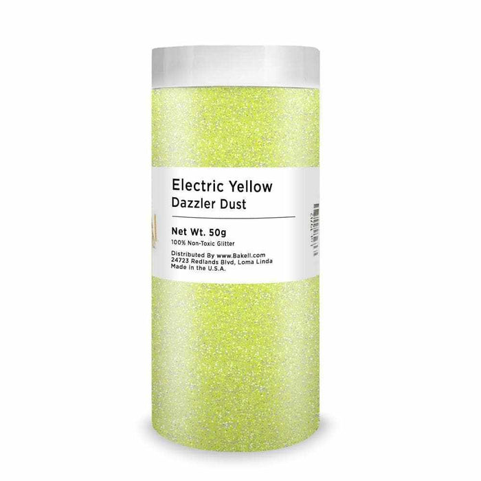 Electric Citrus Yellow Glow In the Dark Hologram Glitter | Bakell