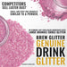 infographic on brew glitter genuine drink glitter vs competitors