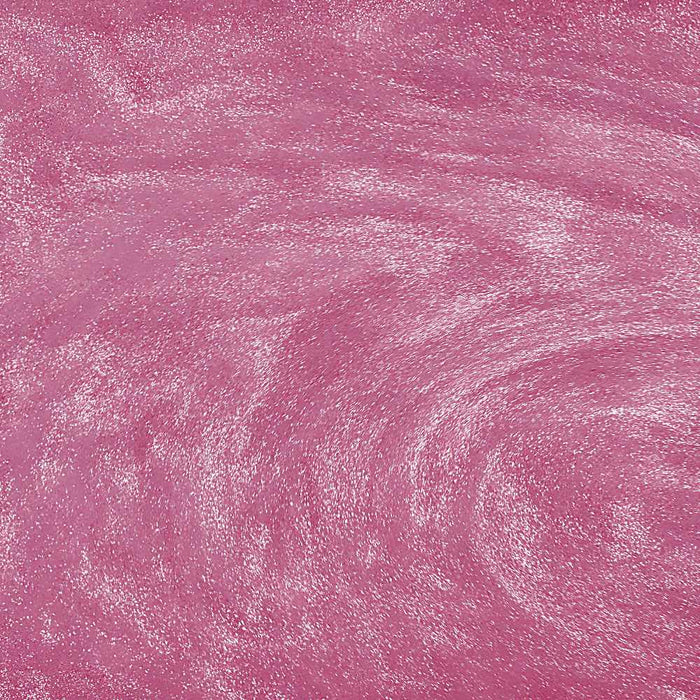 close up of pink glitter drink swirls