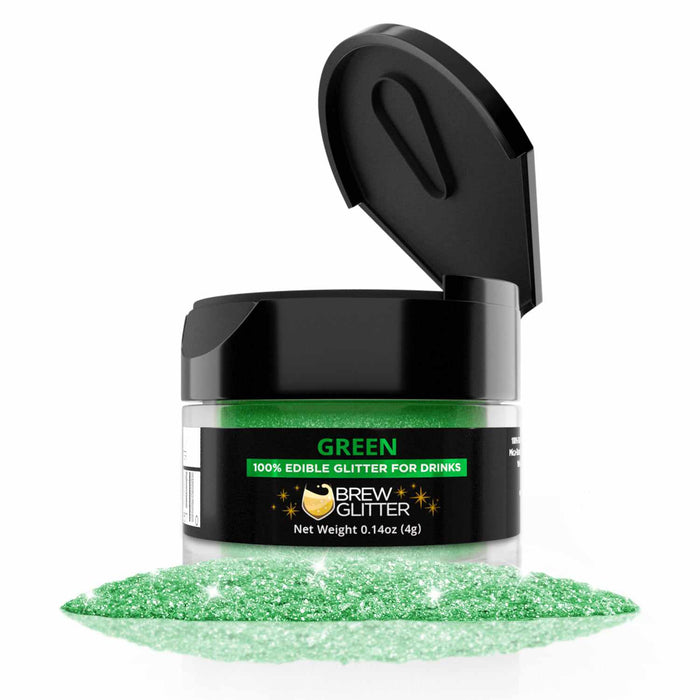 product image of green brew glitter jar