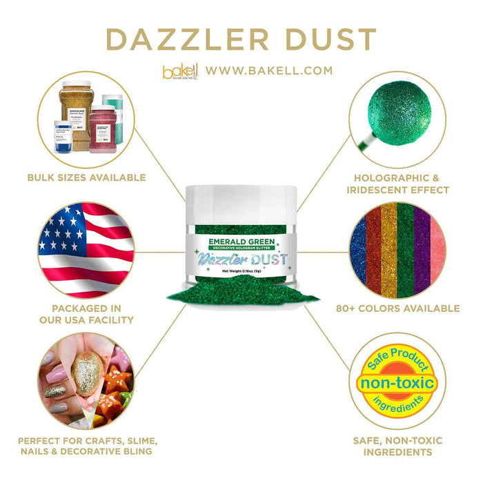 Emerald Green Decorating Dazzler Dust | Bakell® from Bakell.com