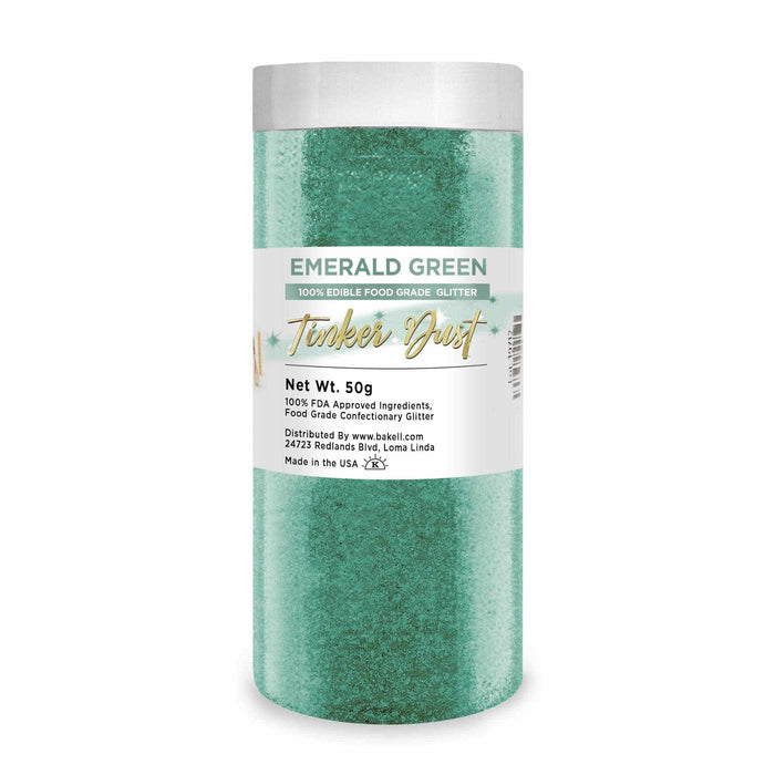Emerald Green Tinker Dust, 5g Jar | #1 Site for Edible Glitter & Dust!