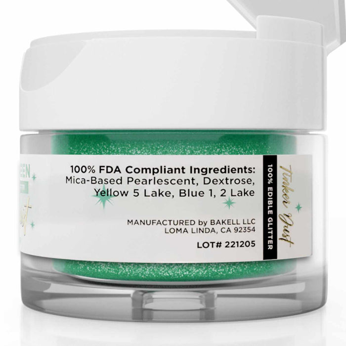 Emerald Green Edible Glitter | Tinker Dust® 5 Grams-Tinker Dust_5G_Google Feed-bakell