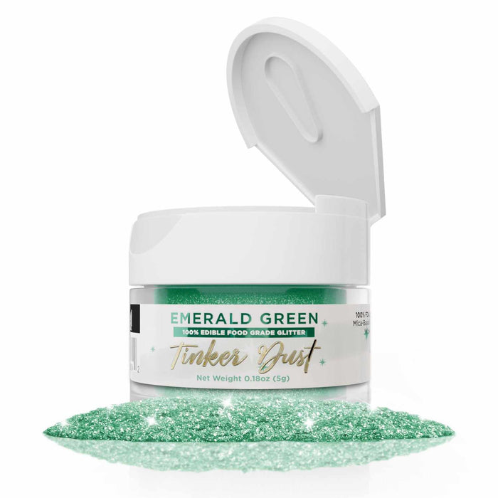 Emerald Green Edible Glitter | Tinker Dust® 5 Grams-Tinker Dust_5G_Google Feed-bakell