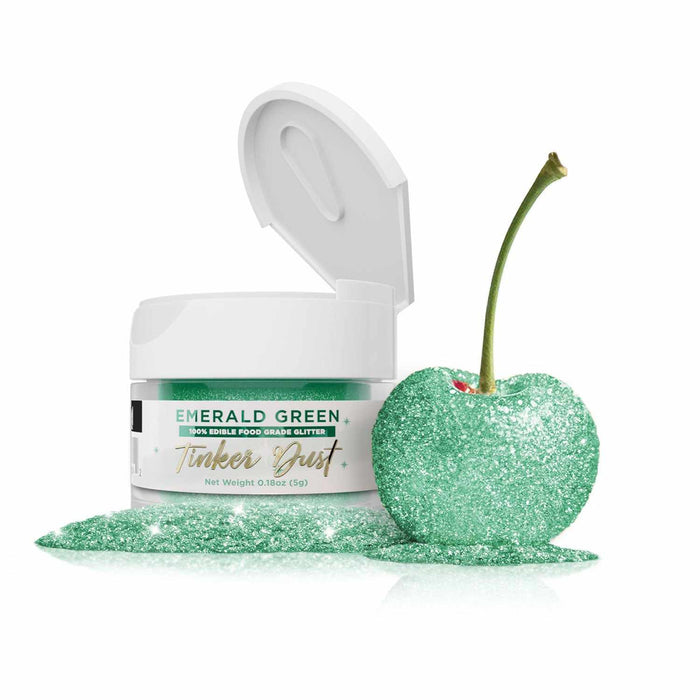 Emerald Green Edible Glitter | Tinker Dust® 5 Grams-Tinker Dust_5G_Google Feed-bakell
