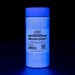 Fresh Snow white ultrafine matte UV reactive craft glitter in a clear shaker bottle.