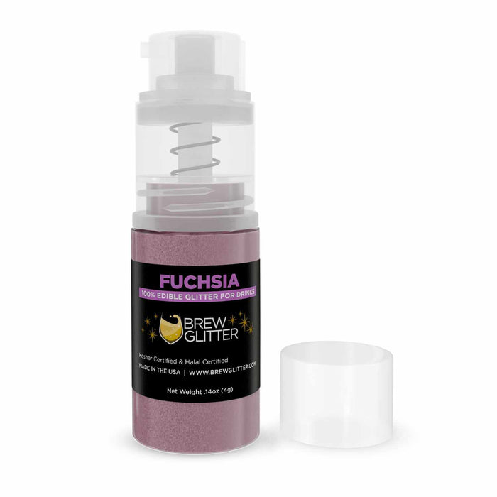 Front view of Fuchsia Edible Glitter for Drinks | bakell.com