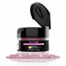 product image of flip cap jar with fuchsia glitter dust