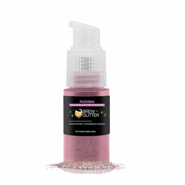 Fuchsia Pink Brew Glitter® Spray Pump Private Label-Private Label_Brew Glitter Pump-bakell