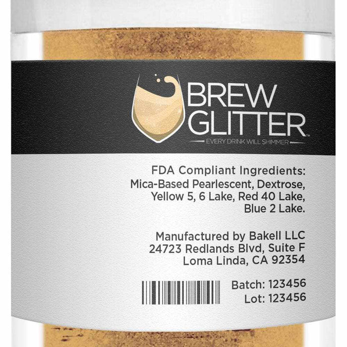 Gold Glitter for Coffee, Cappuccinos & Lattes | Bakell.com