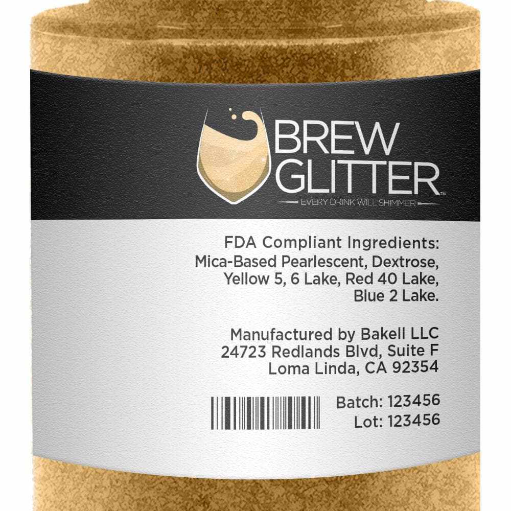 Gold Edible Glitter Spray Pump | Brew Glitter | Bakell