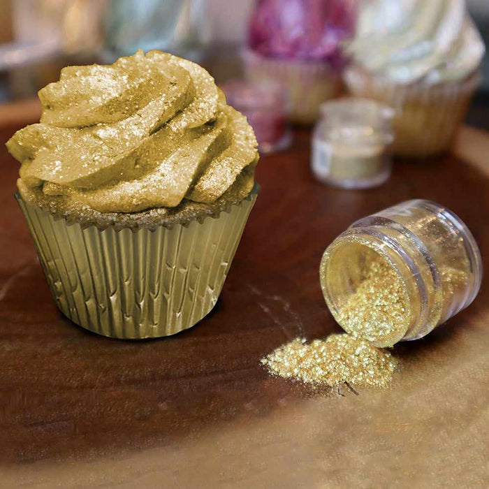 Twinkle Edible Gold Glitter Shimmer Dust .3 Oz NEW High Quality